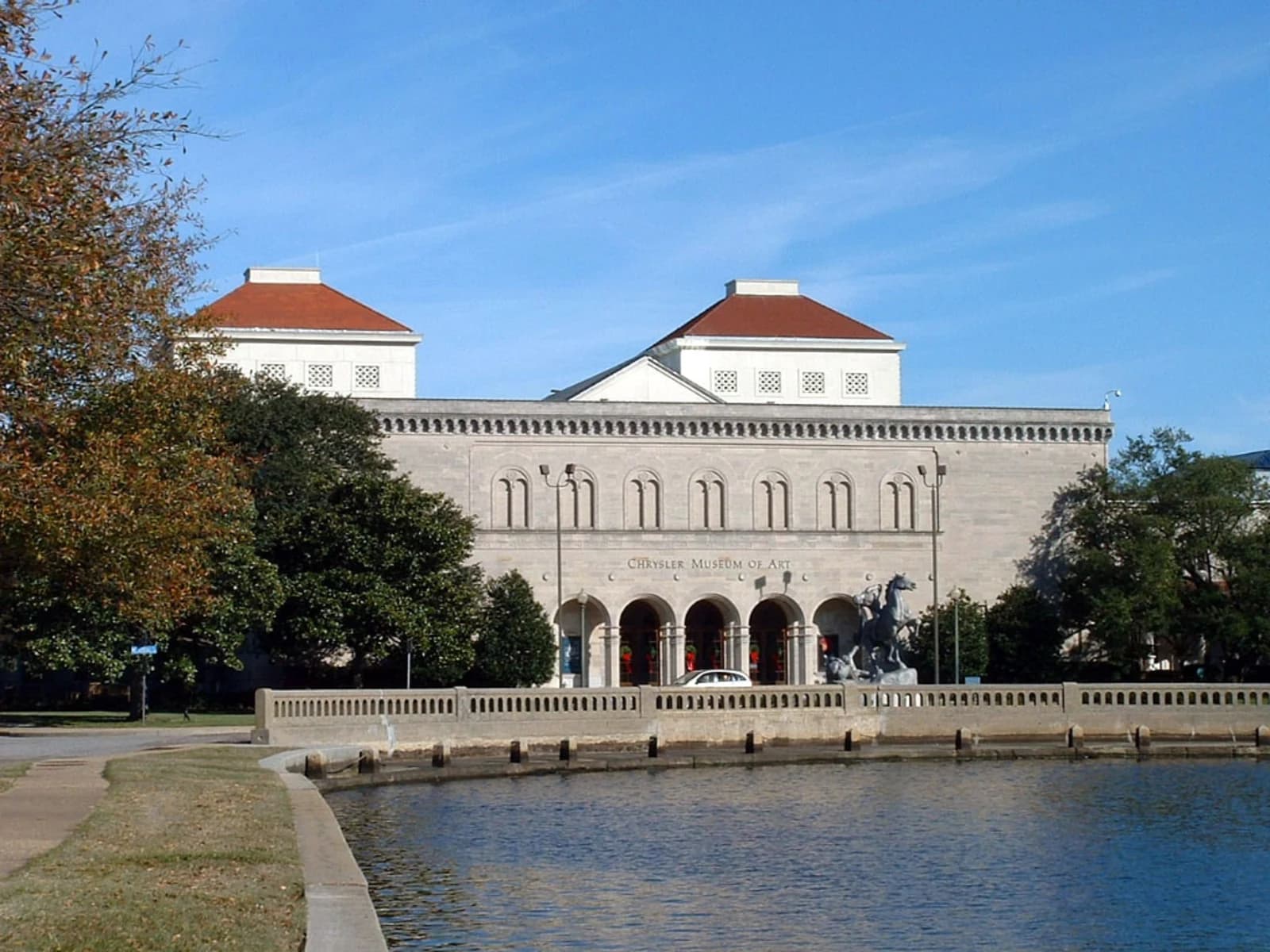 Exterior of the Chrysler Museum of Art in Norfolk, Virginia
