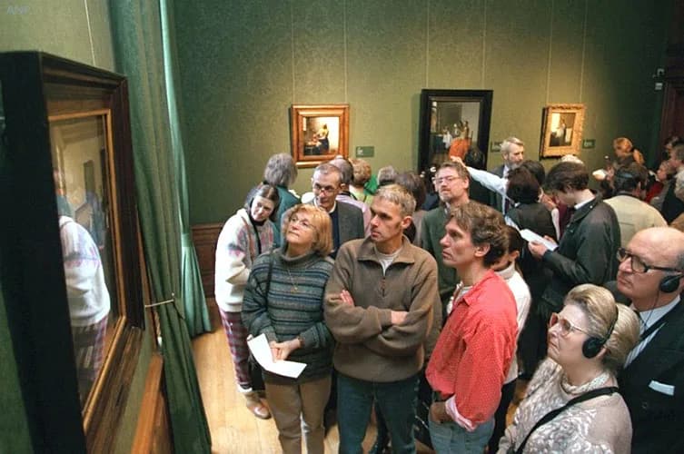 Johannes Vermeer exhibition at the Royal Cabinet of Paintings Mauritshuis, The Hague, 1996
