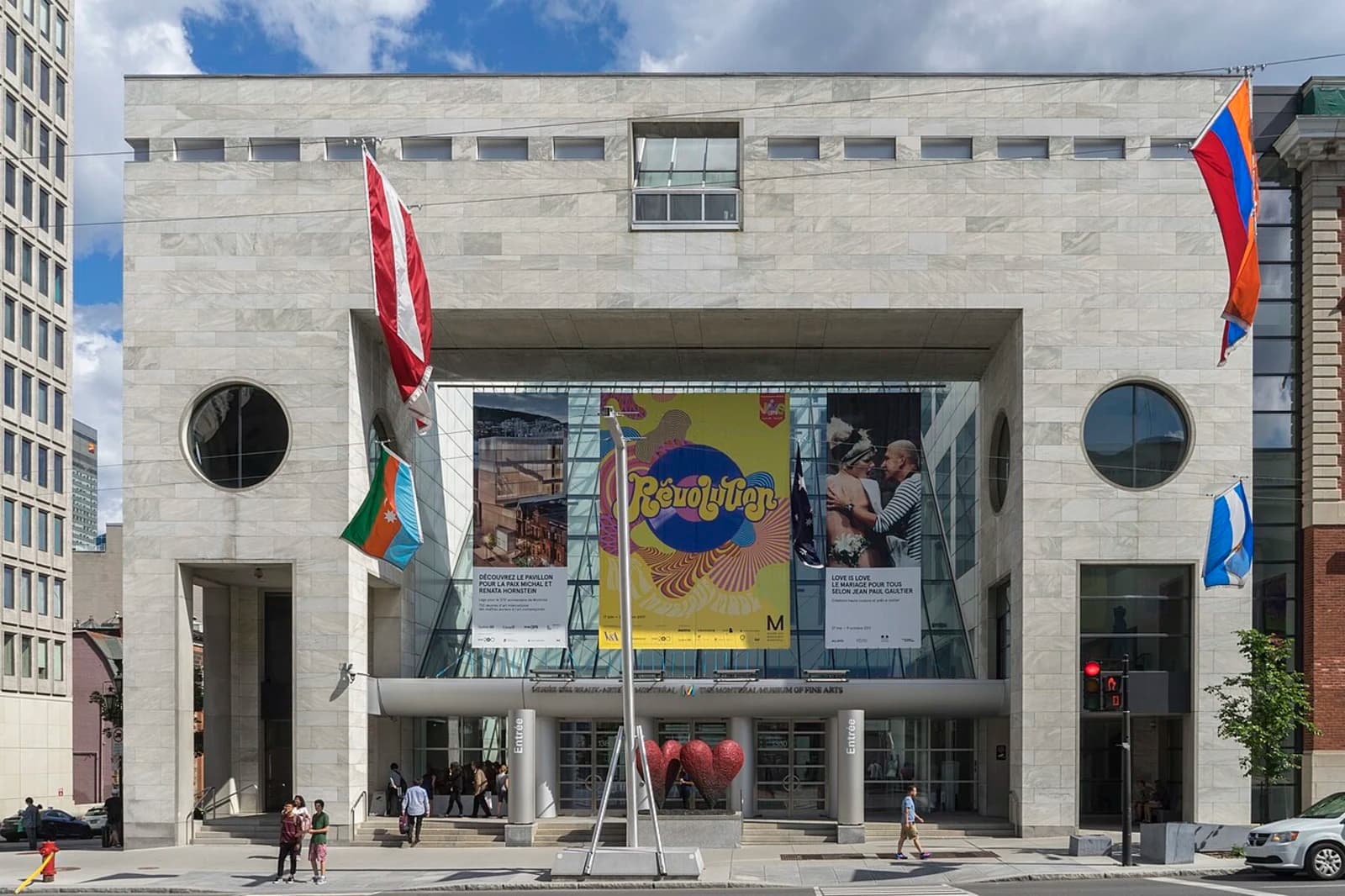 Main entrance facade of the Montreal Museum of Fine Arts