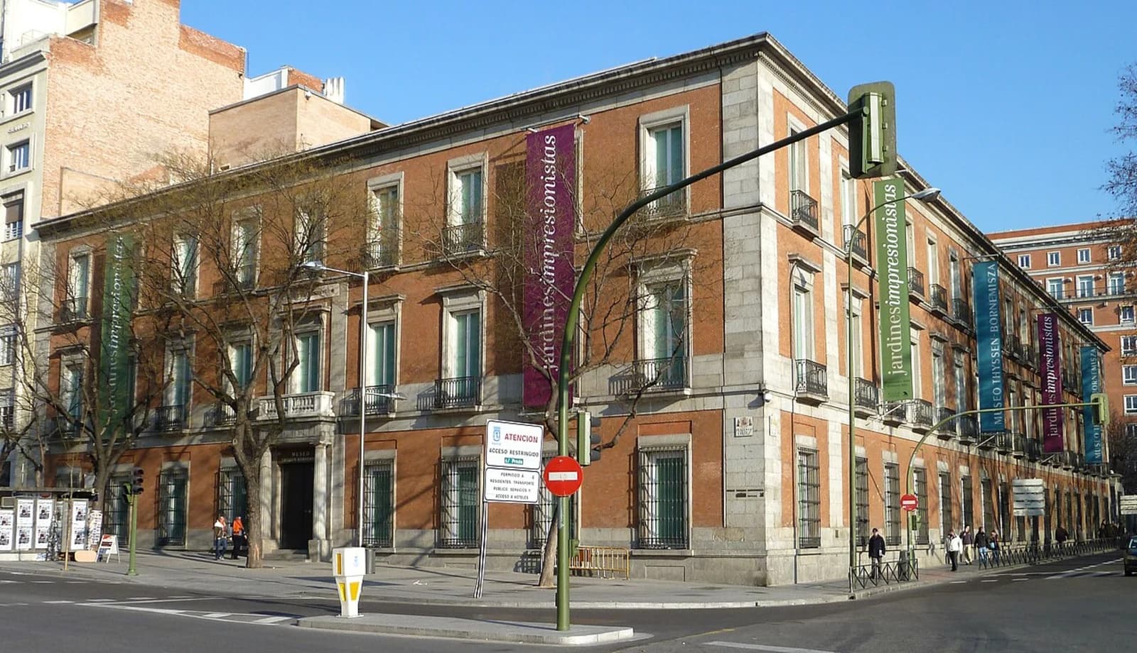 Exterior of the Villahermosa Palace housing the Museo Thyssen-Bornemisza, Madrid
