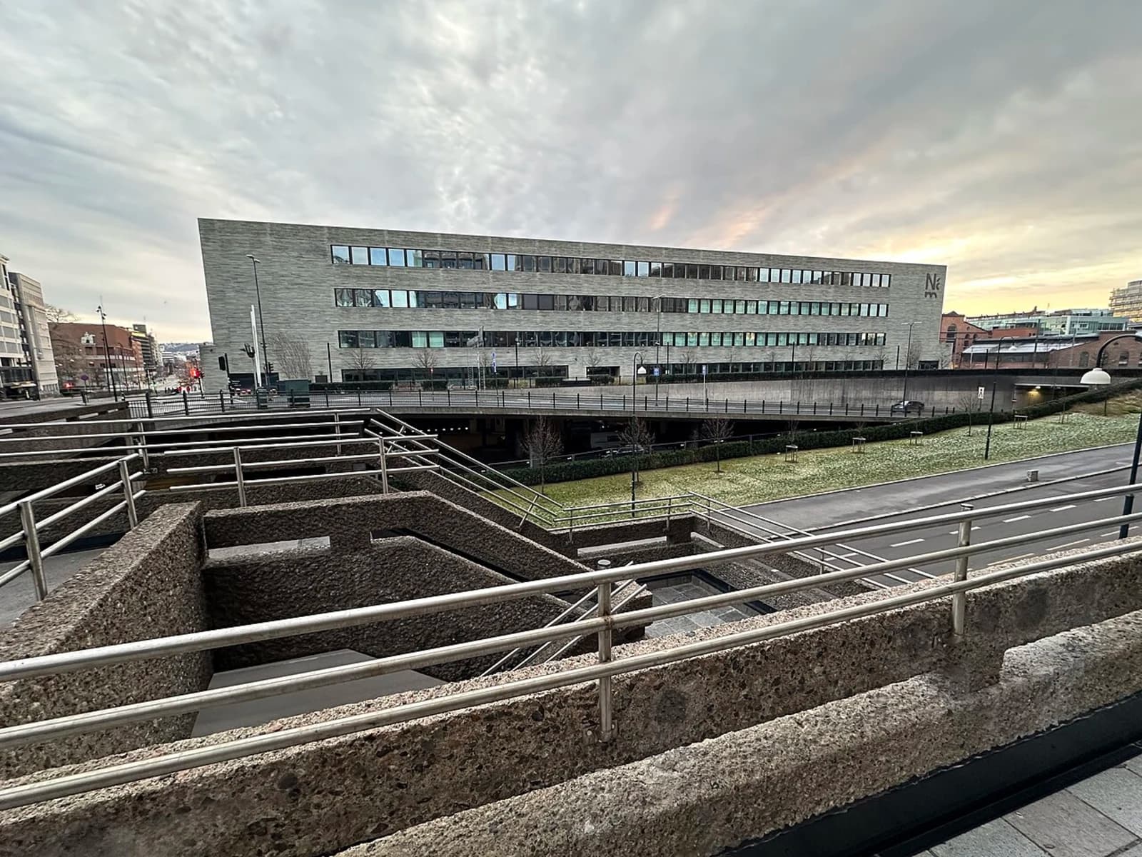 The facade of Nasjonalmuseet (National Museum of Norway) in Oslo, opened 2022