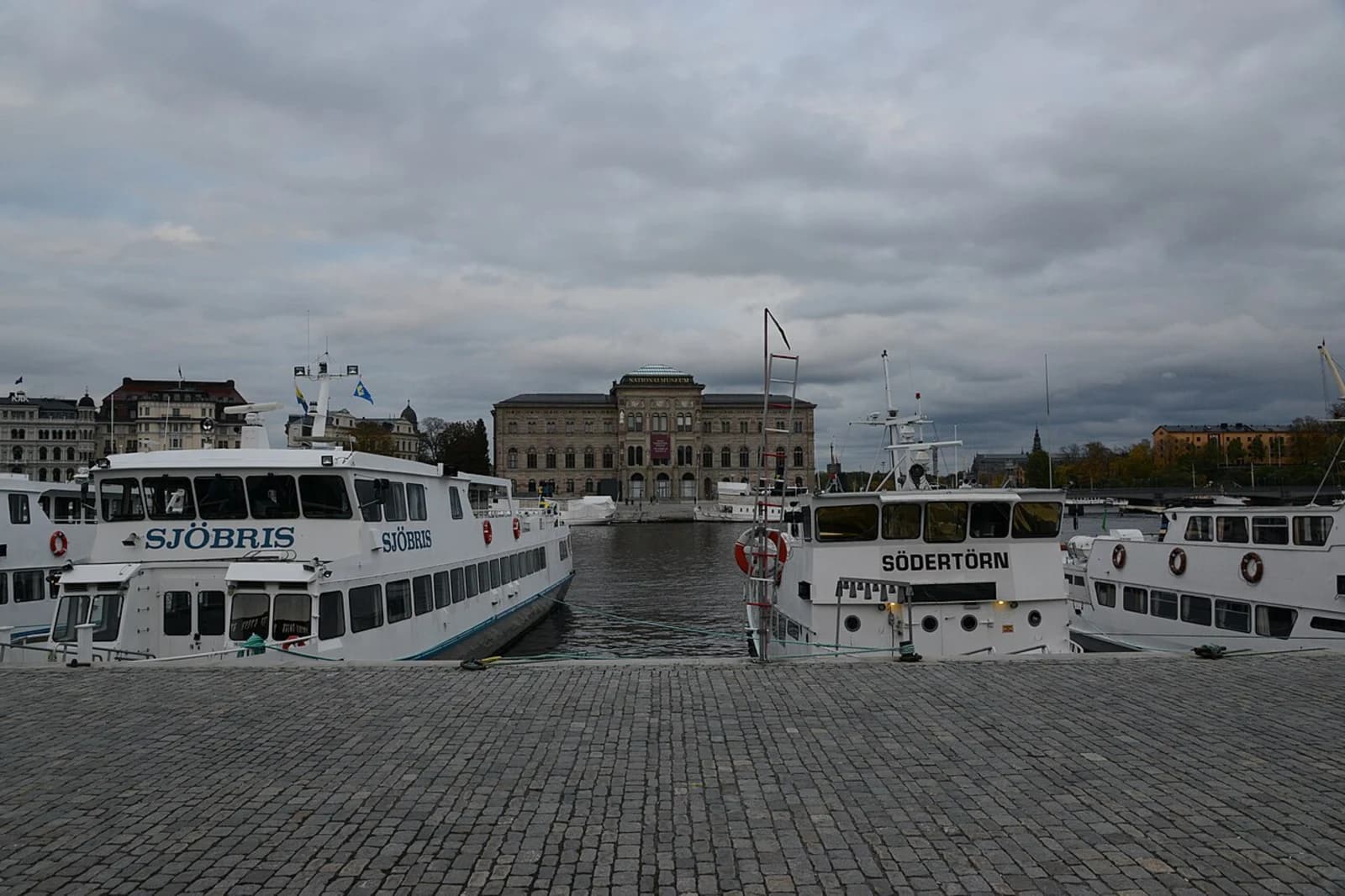 The Nationalmuseum on the Blasieholmen peninsula in Stockholm, viewed from the waterfront