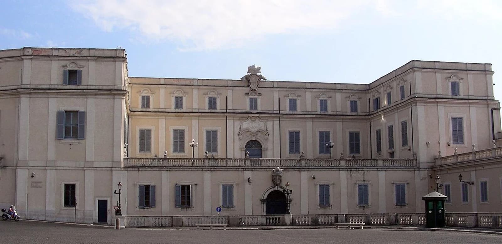 The facade of the Scuderie del Quirinale on Piazza del Quirinale, Rome