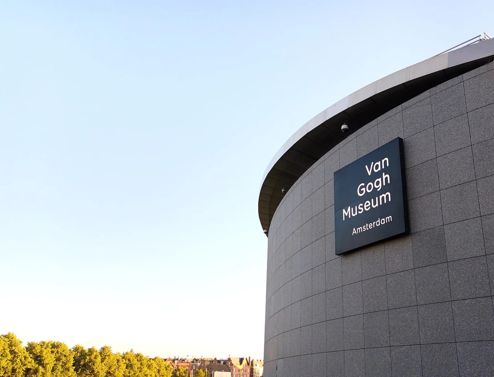 Facade of the Van Gogh Museum, Amsterdam, designed by Gerrit Rietveld