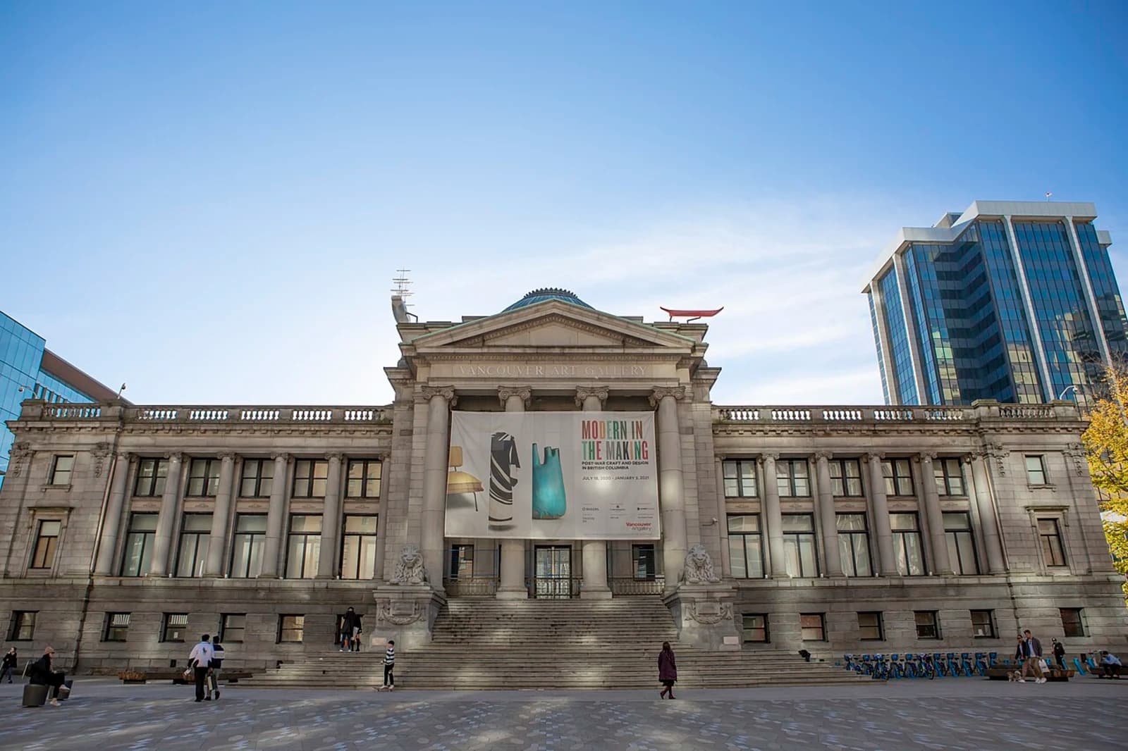 Exterior of the Vancouver Art Gallery, housed in the former provincial courthouse, Vancouver