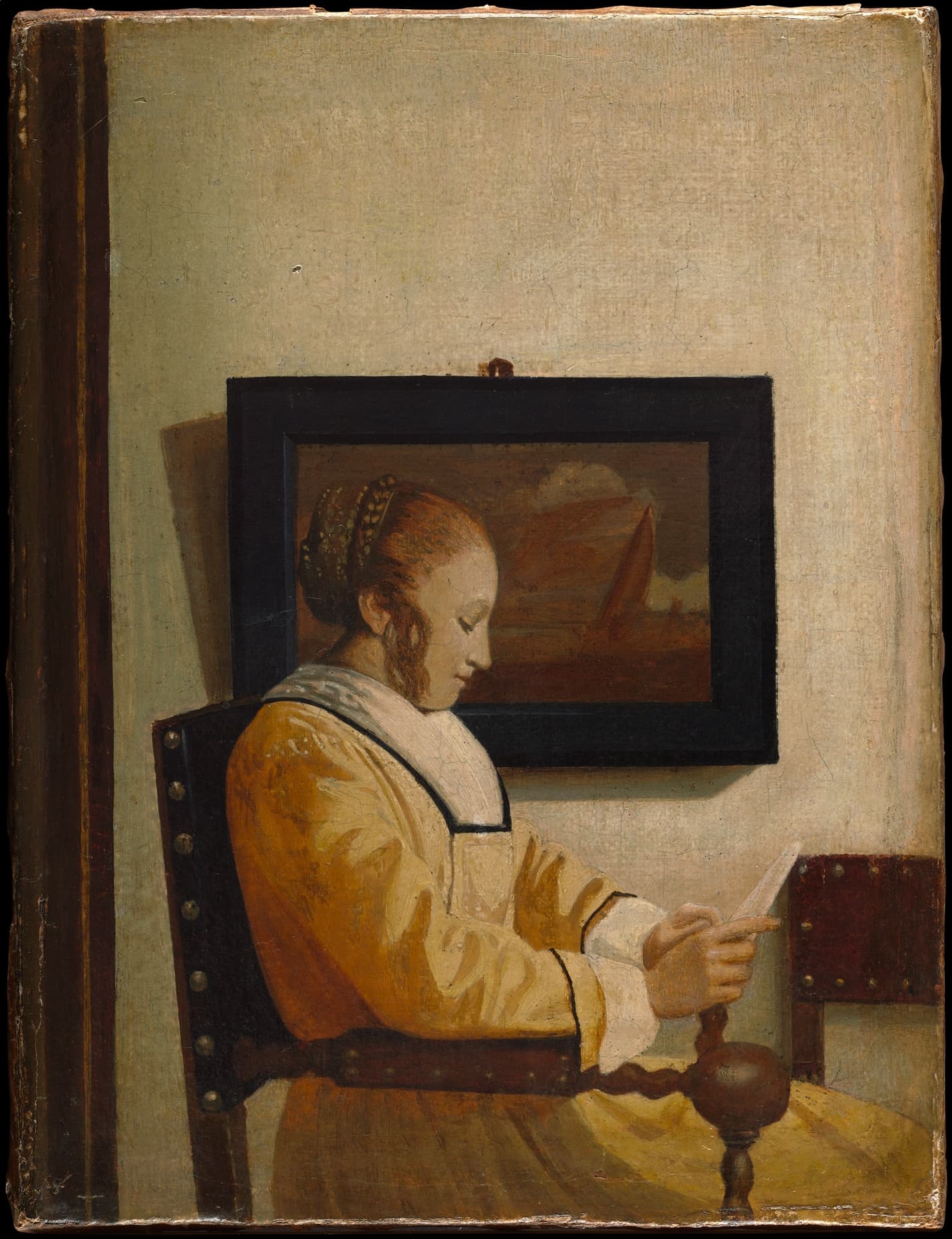 A Young Woman Reading, a 20th-century forgery in the manner of Johannes Vermeer