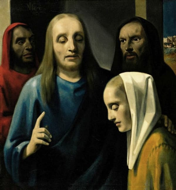 Christ and the Adulteress, a 1942 forgery by Han van Meegeren in the manner of Johannes Vermeer