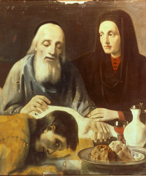 The Blessing of Jacob, a 1941-42 forgery by Han van Meegeren in the manner of Johannes Vermeer