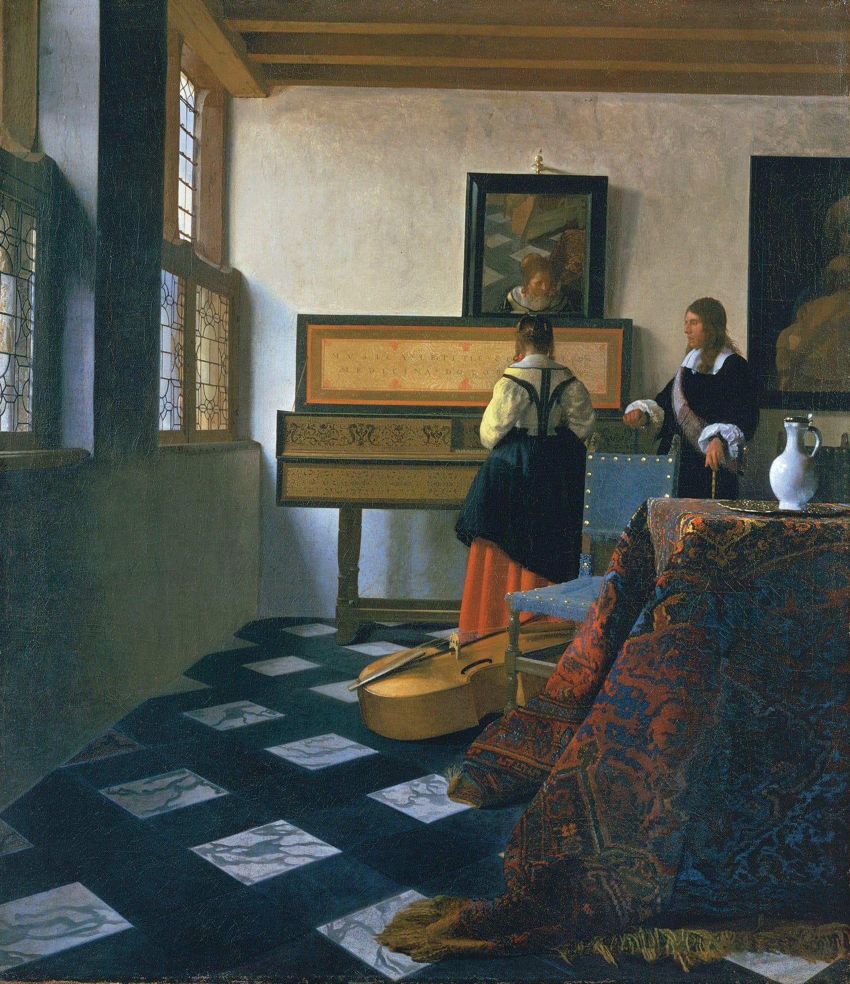 The Music Lesson by Johannes Vermeer