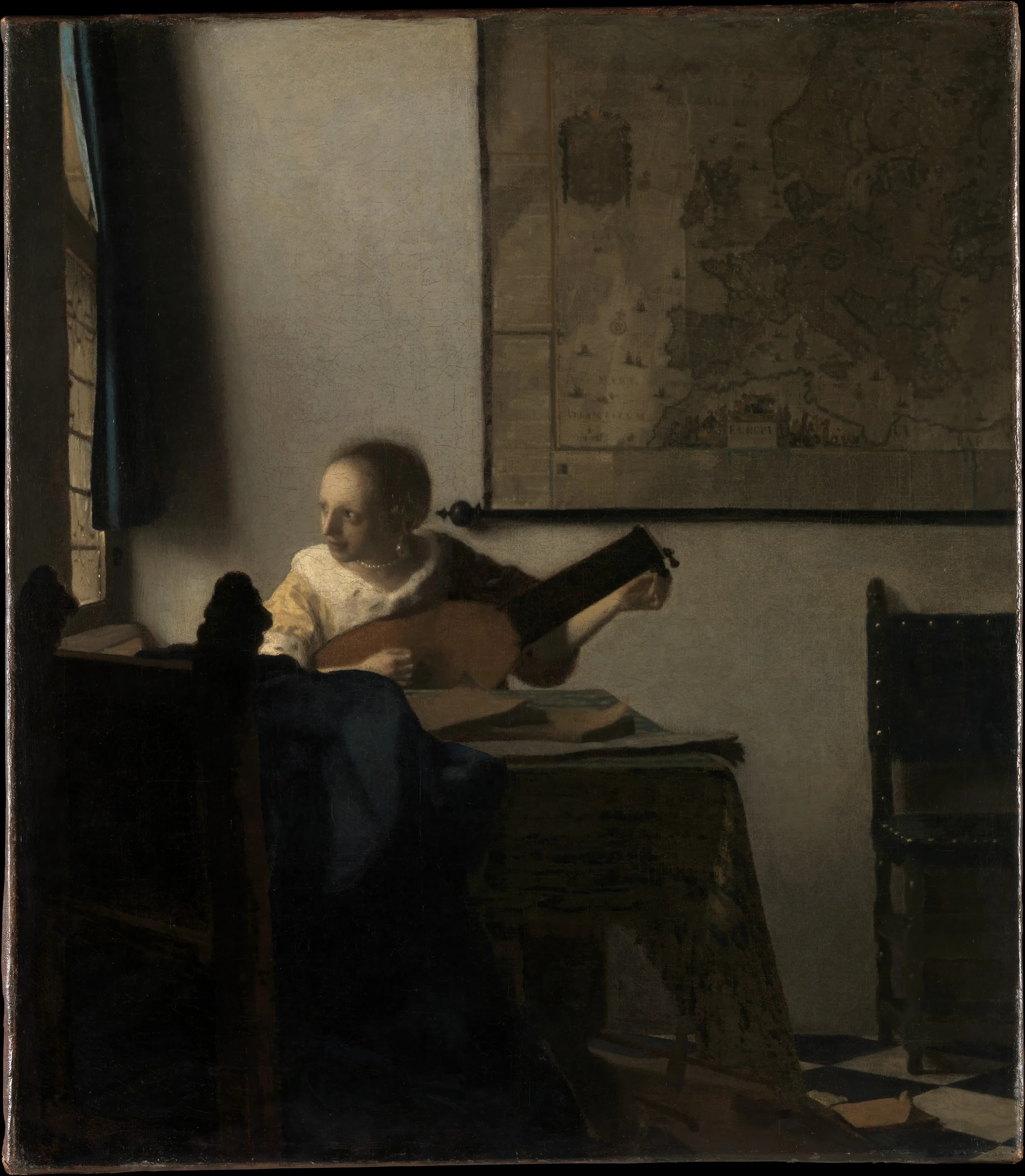 Woman with a Lute by Johannes Vermeer