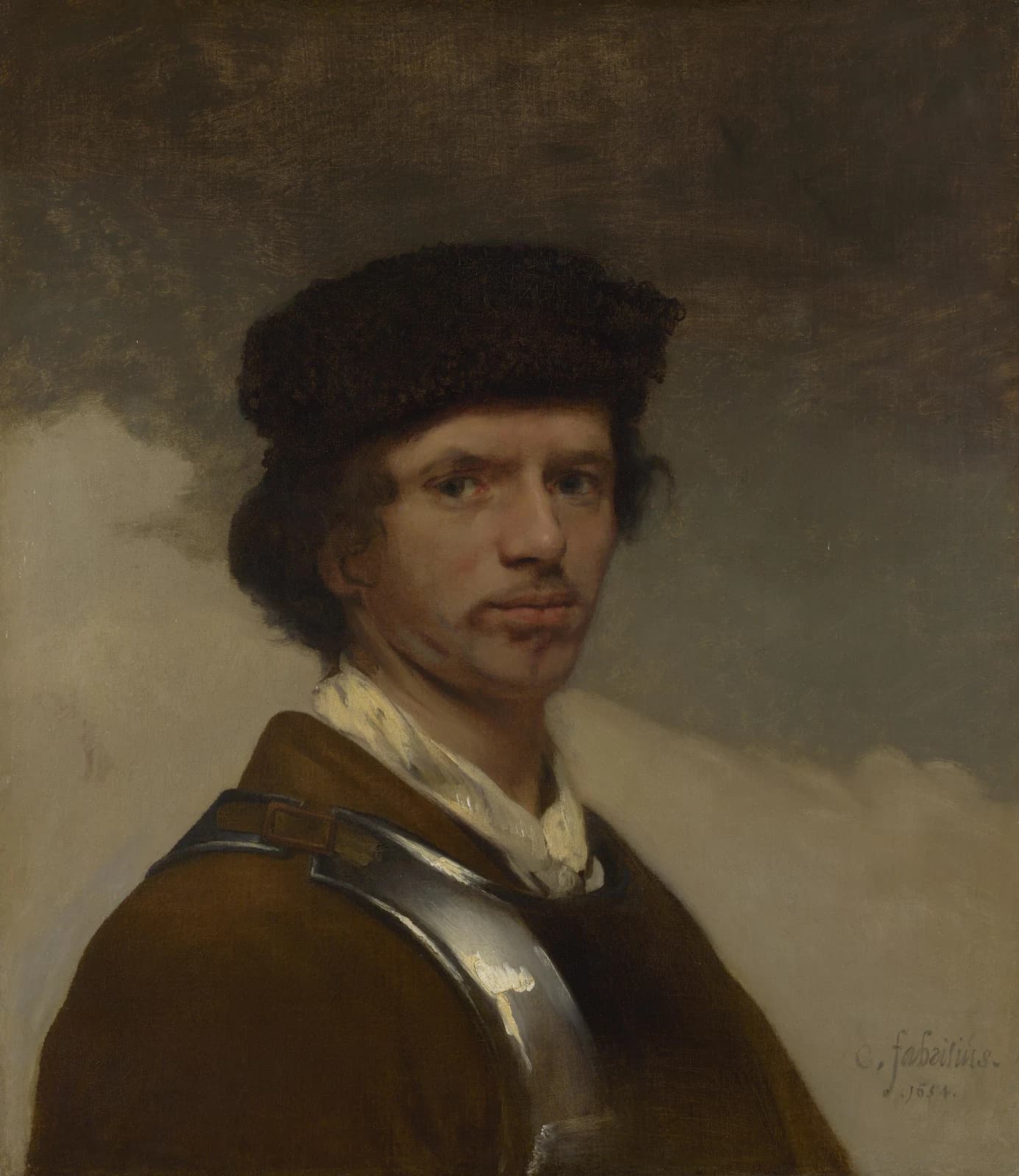 Self-portrait of Carel Fabritius, 1654